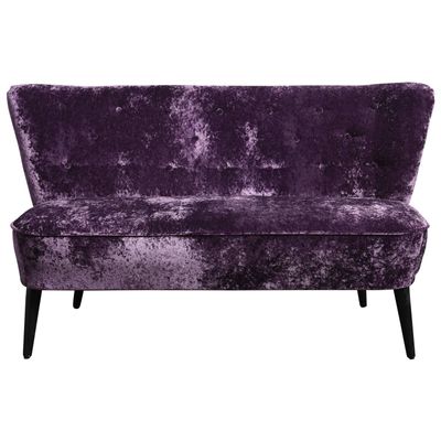 Zwei sitzer sofa aus lila samt, 1960 bei pamono kaufen