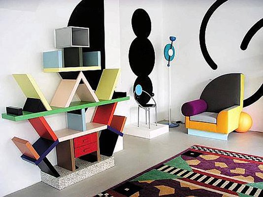 Italian Carlton Bookcase By Ettore Sotts For Memphis 1981 Italian Carlton Bookcase By Ettore Sotts For Memphis 1981 4