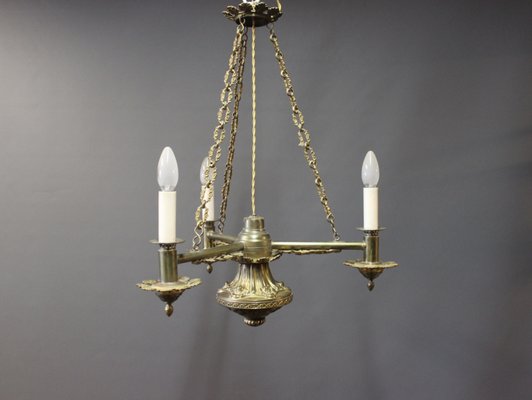 Vintage messing kronleuchter, 1930 bei pamono kaufen