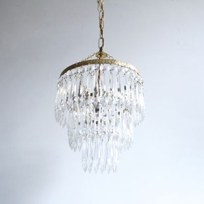 Lustre cascade vintage en vente sur pamono Lustres désign Vintage