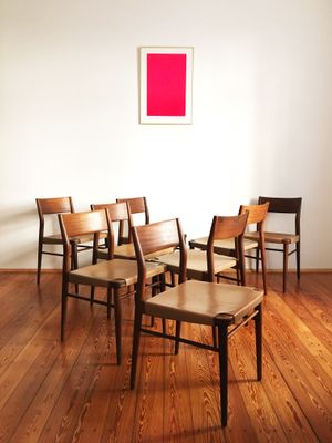 Vintage Leather Dining Chairs vintage teak and leather dining chairgeorg leowald for Vintage Leather Dining Chairs vintage teak and leather dining chairgeorg leowald for