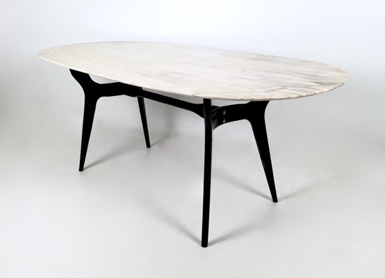 italienischer mid-century esstisch aus gebeizter buche & carrara italienischer mid-century esstisch aus gebeizter buche & carrara, Esstisch ideennn