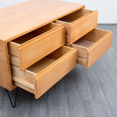 Ahorn sideboard mit haarnadel beinen von wk bei pamono kaufen Beistelltisch mit haarnadelbeinen