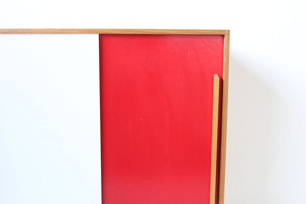 Schweizerischer schrank aus kiefernholz in rot & weiÃ, 1950 bei ... Schrank rot