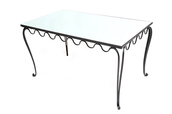Bureau ou table de salle à manger en fer forgé, 1930s en vente sur ... Table a manger en fer