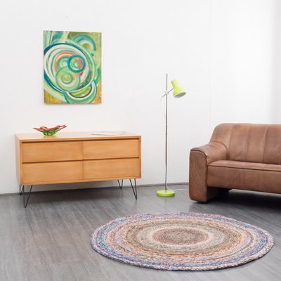 Ahorn sideboard mit haarnadelbeinen aus metall von wk, 1960er bei ... Beistelltisch mit haarnadelbeinen
