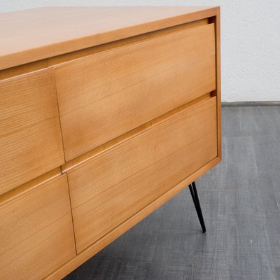 Ahorn sideboard mit haarnadelbeinen aus metall von wk, 1960er bei ... Beistelltisch mit haarnadelbeinen