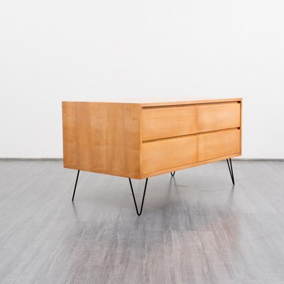 Ahorn sideboard mit haarnadelbeinen aus metall von wk, 1960er bei ... Beistelltisch mit haarnadelbeinen