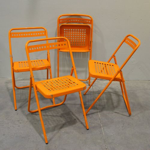 Folding Garden Chairs, Set of 4 for sale at Pamono