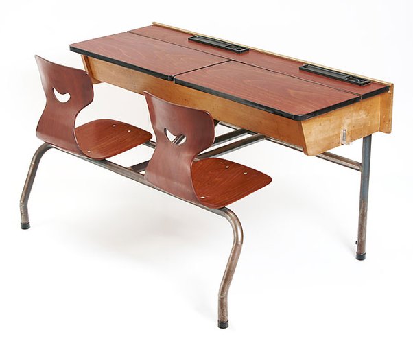 Vintage School Desk, 1960s for sale at Pamono