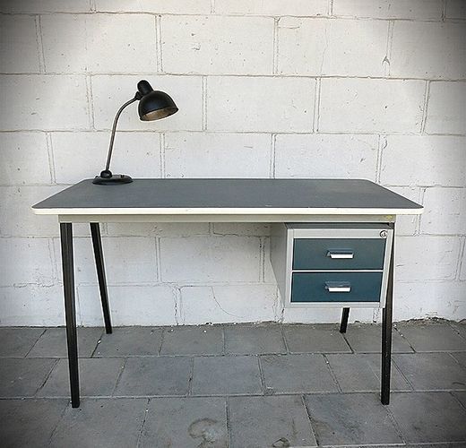 Vintage Industrial Desk from Drentea for sale at Pamono