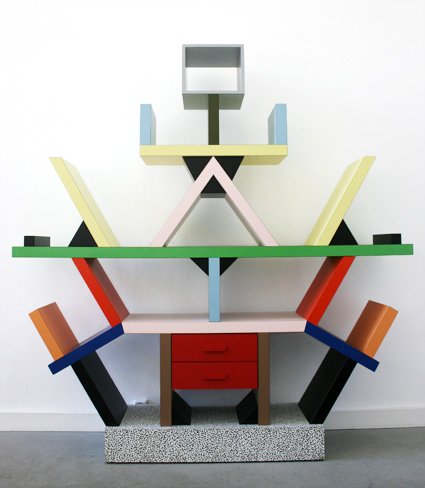 Carlton Bookcase By Ettore Sotts For Memphis Milano 1981 Carlton Bookcase By Ettore Sotts For Memphis Milano 1981