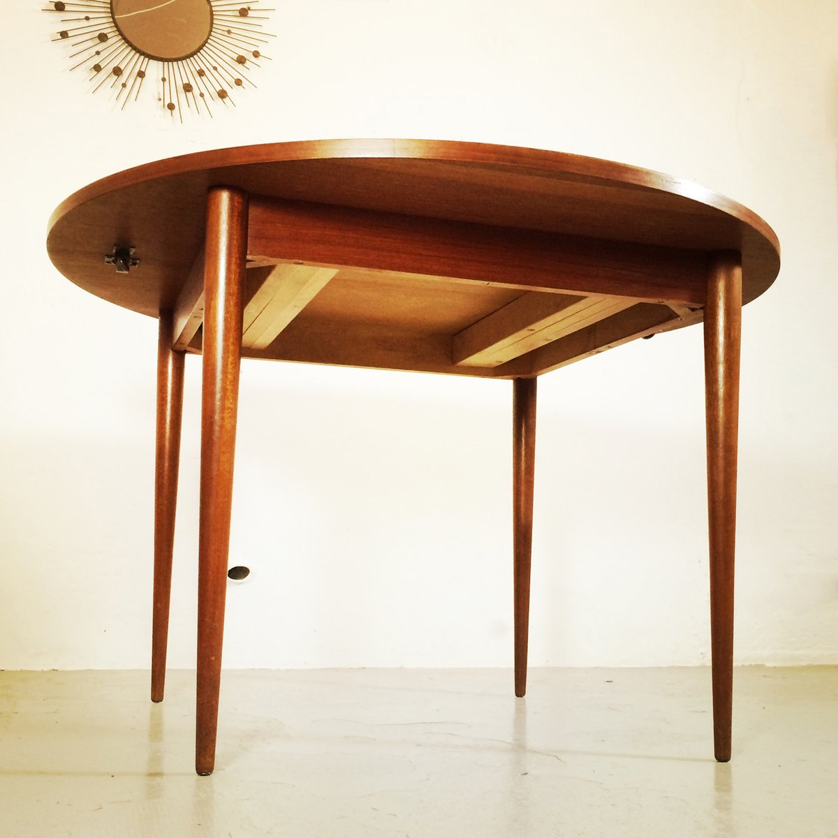 Scandinavian Round Dining Table for sale at Pamono