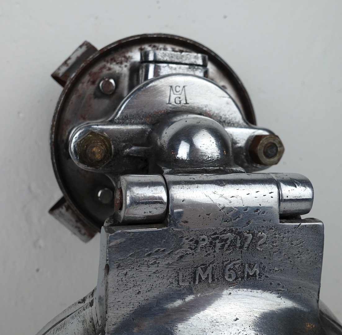Industrial Steel, Cast Aluminum and Enamel Wall Light for sale at Pamono
