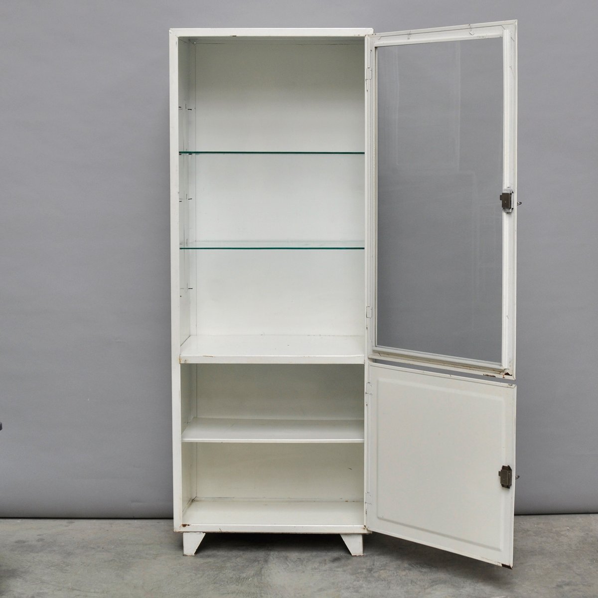 Armoire à Pharmacie Vintage en Acier et Verre, Pologne, 1970s en vente