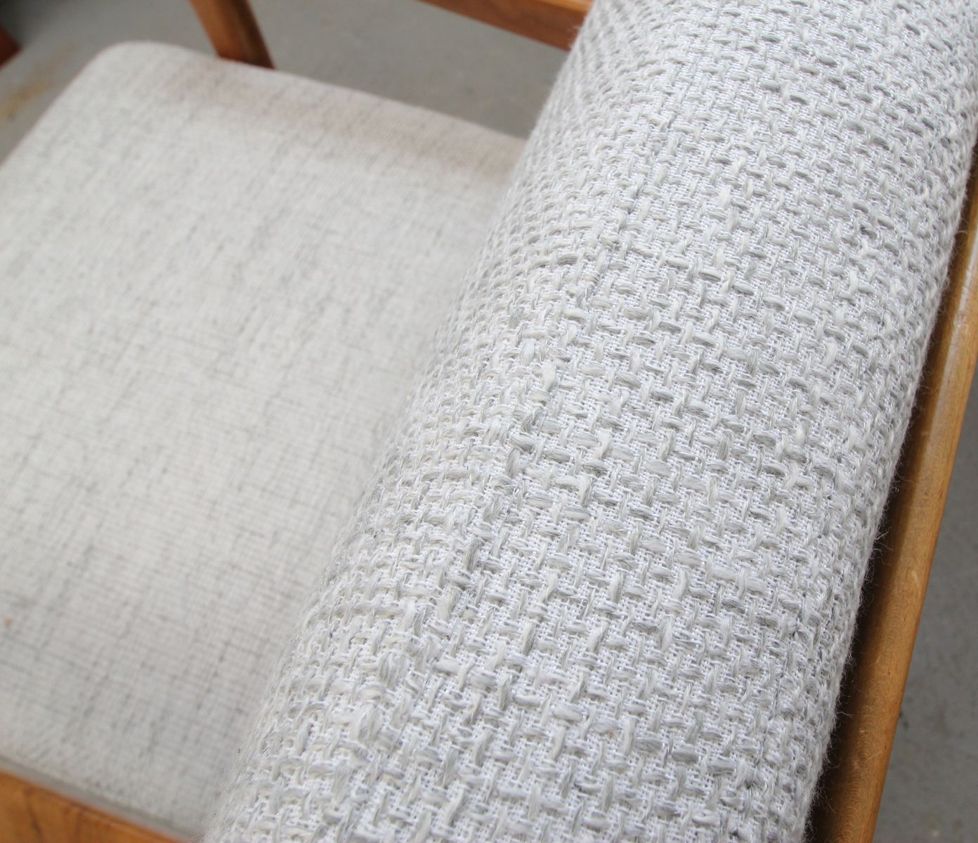 German Hardwood Armchair in the Scandinavian Style, 1950s for sale at