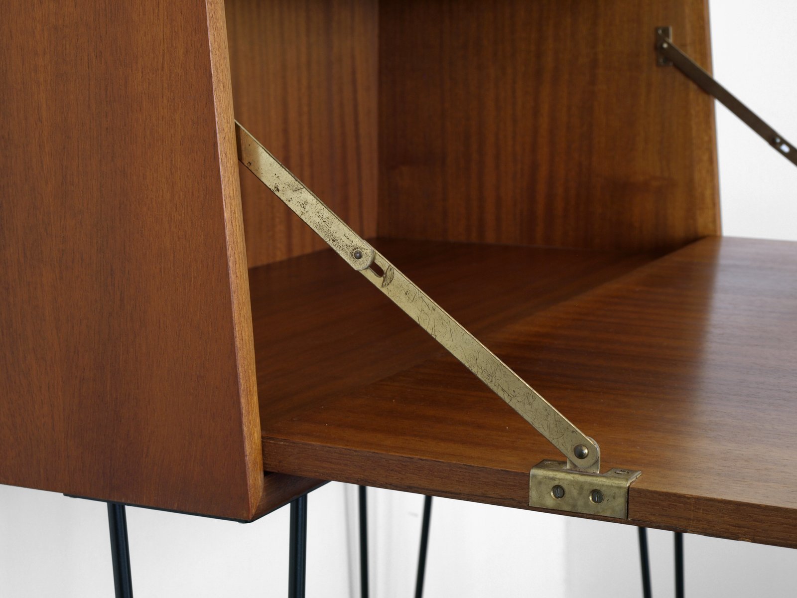 Mid Century German Hairpin Legs Secretaire From WK Mbel For Sale