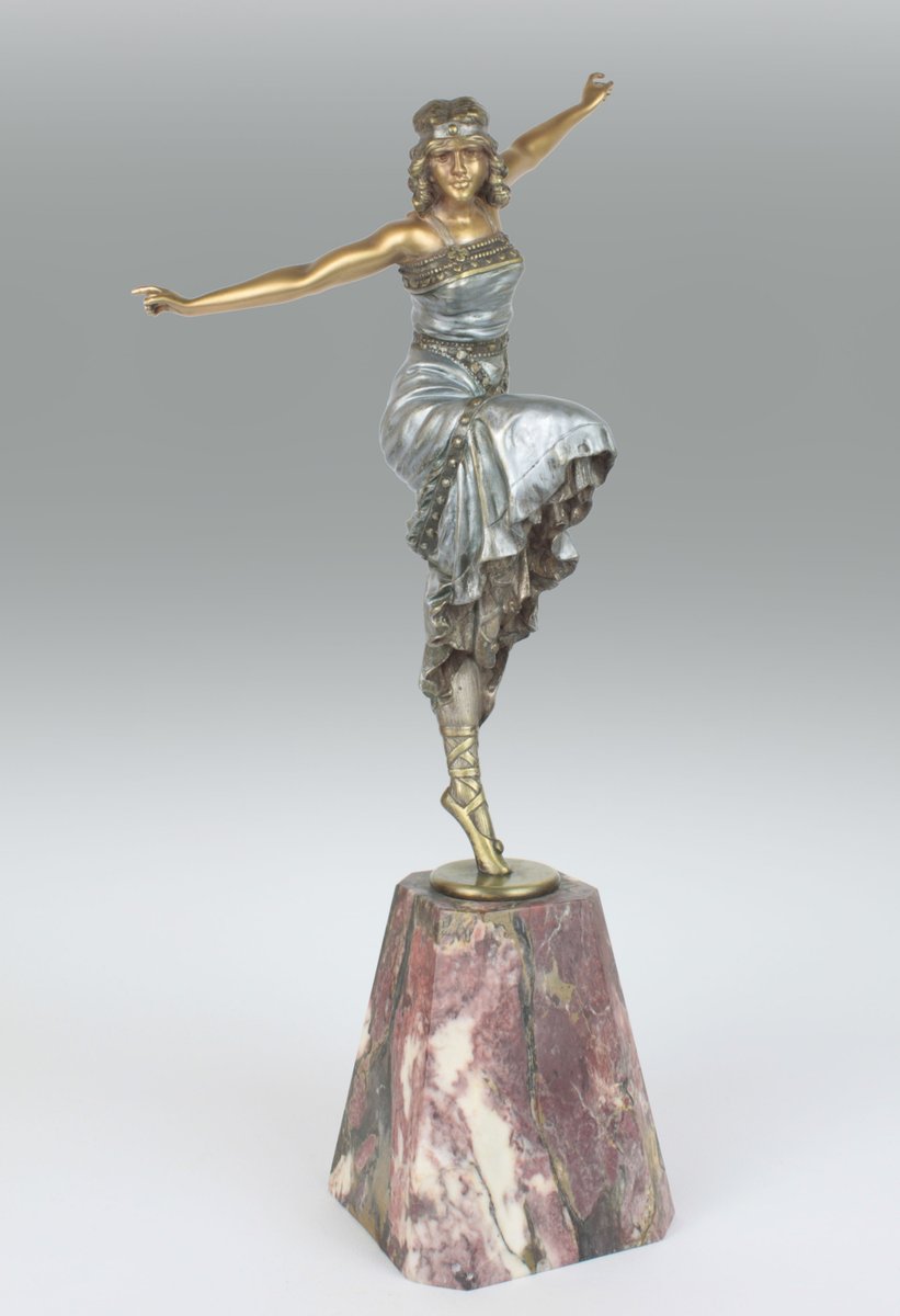 French Art Deco Bronze Sculpture by Paul Philippe, 1925