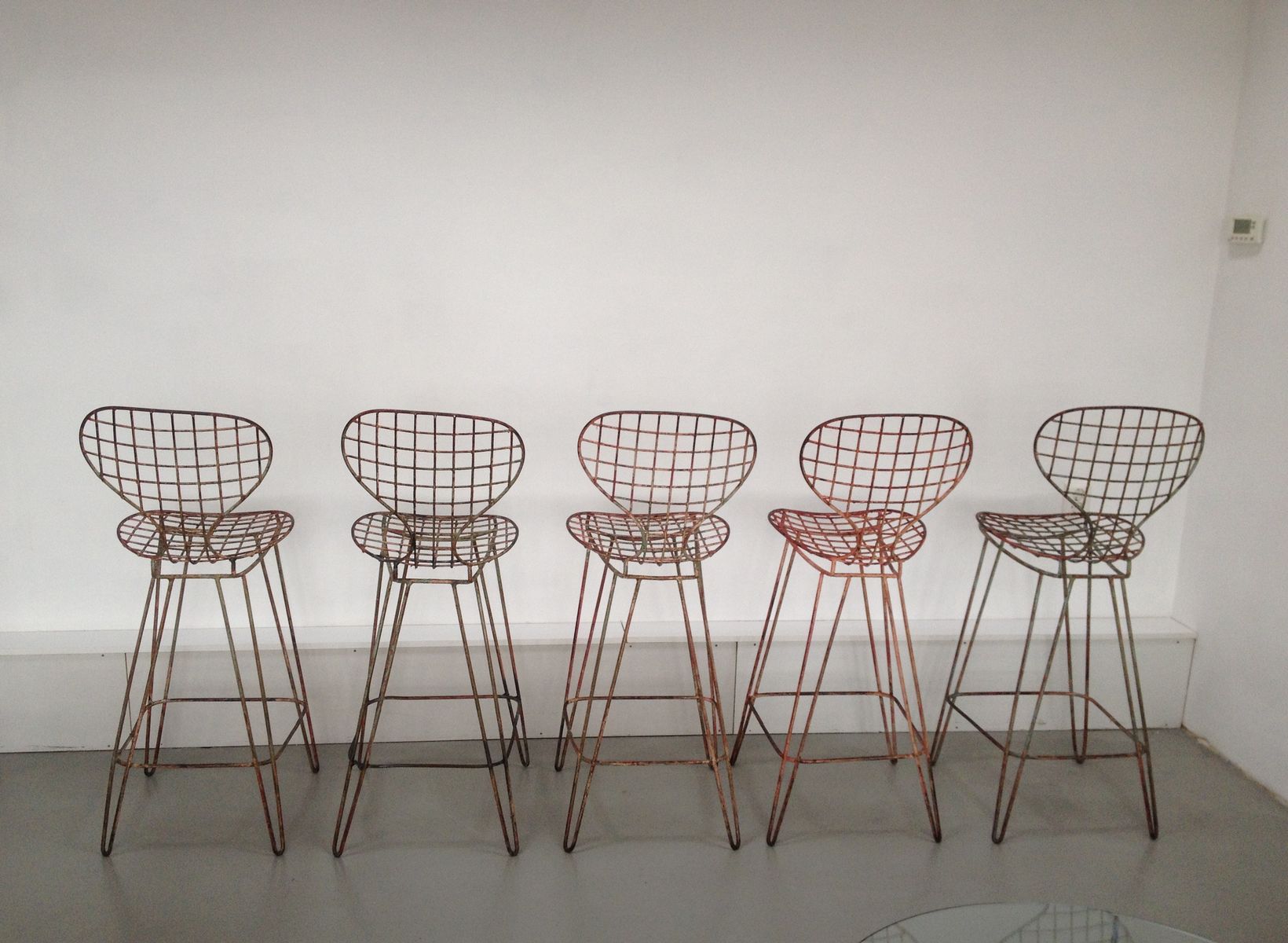 Bar Stools Set Of 5 bar stools 1950s set of 5 for sale at pamono Bar Stools Set Of 5 bar stools 1950s set of 5 for sale at pamono