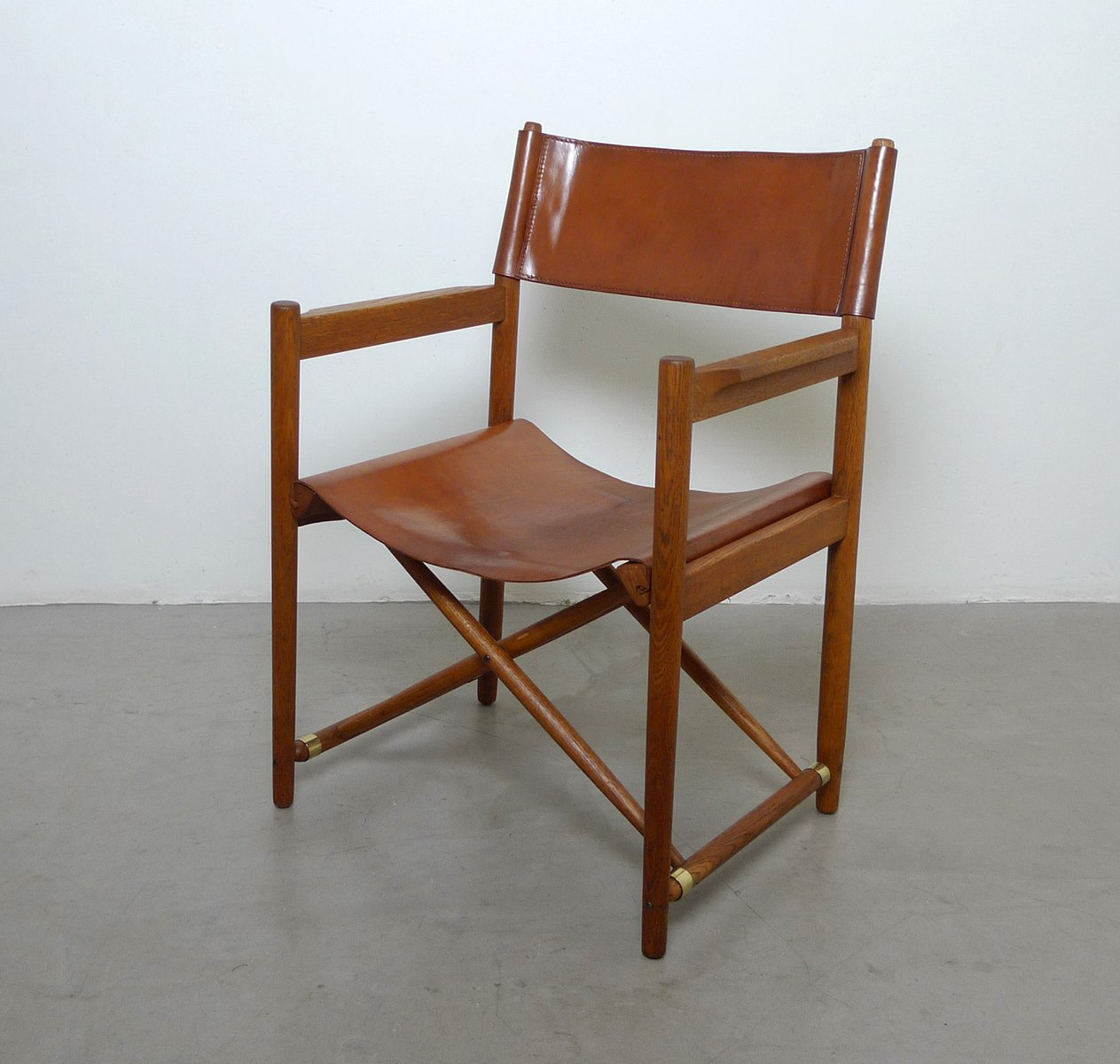 MidCentury Danish Folding Safari Style Chairs, Set of 6 for sale at Pamono