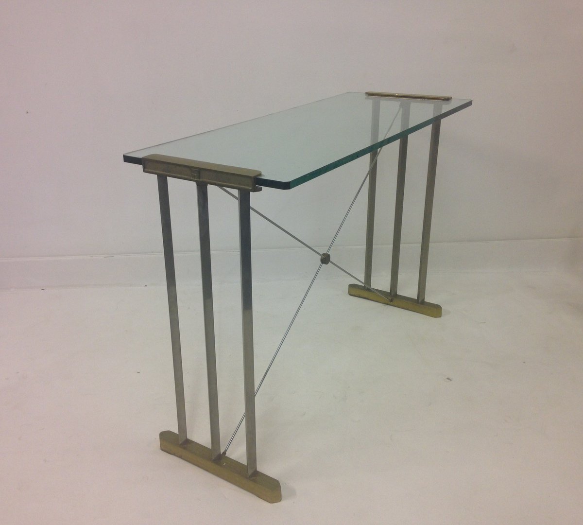 Vintage Brass Steel Console Table By Peter Ghyczy For Sale At Pamono - Vintage Brass Steel Console Table By Peter Ghyczy vintage brass steel console table by peter ghyczy for sale at pamono - vintage brass steel console table by peter ghyczy