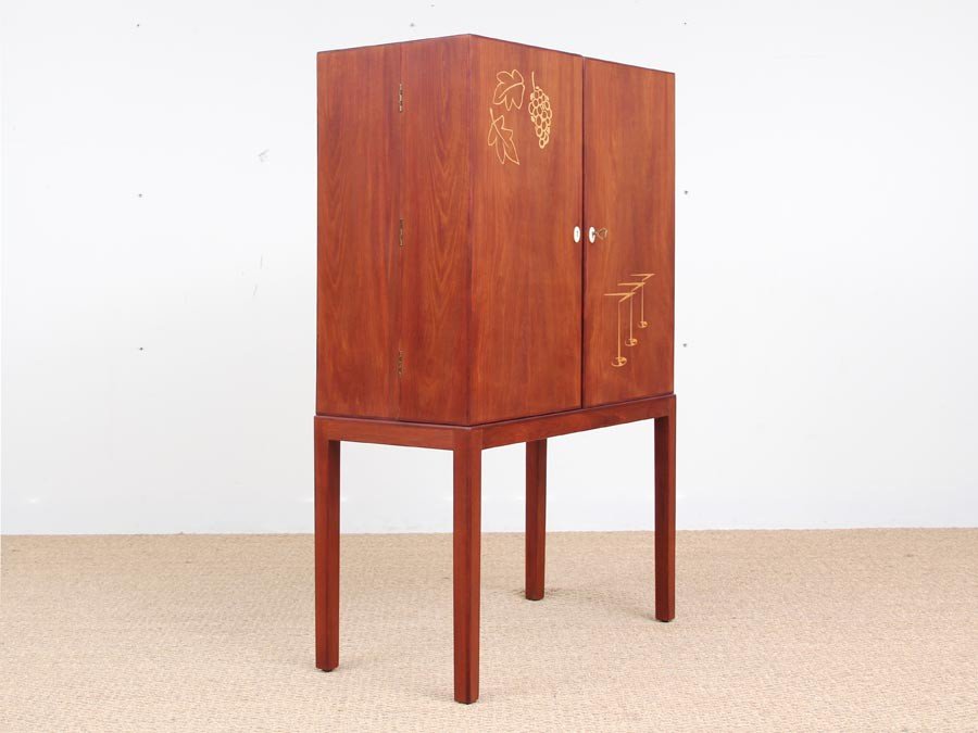 Mid-Century Modern Danish Teak Bar Cabinet, 1950s for sale ...