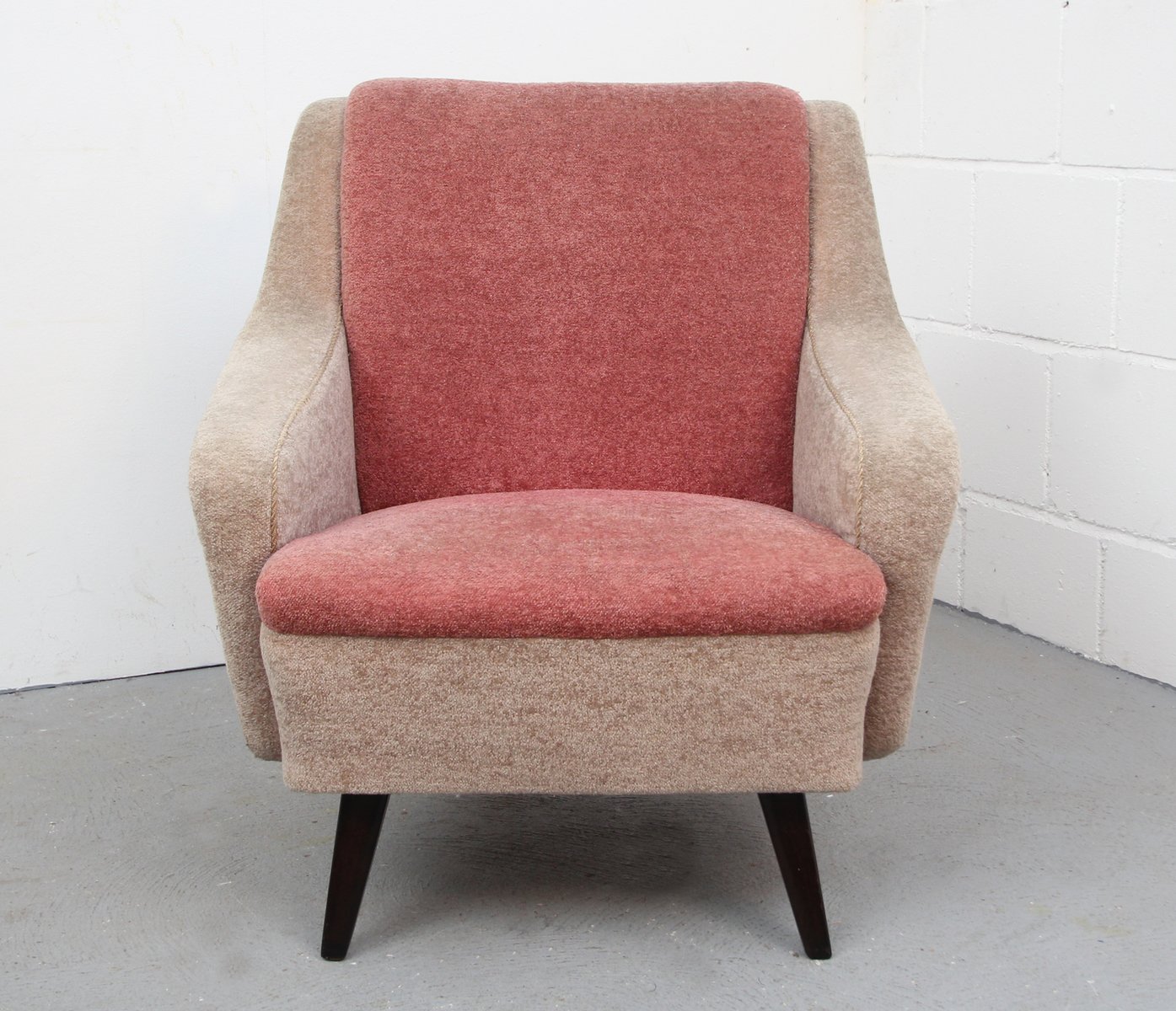 TwoTone German Pink Armchair, 1950s for sale at Pamono