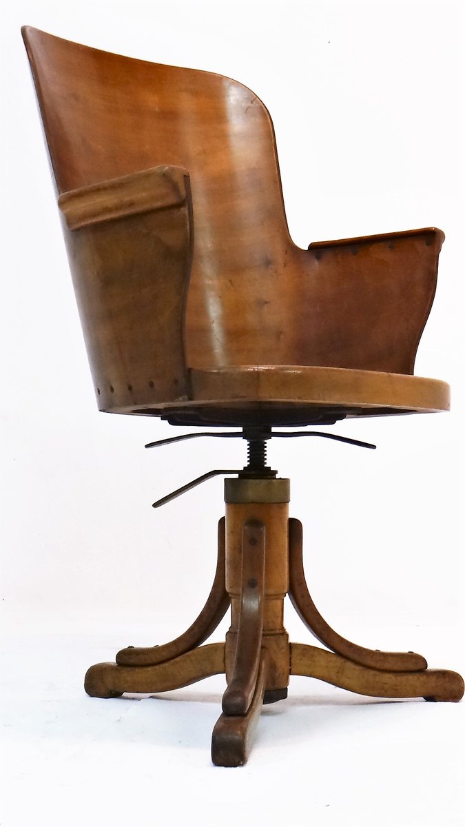 Art Deco Belgian Office Chair from De Coene for sale at Pamono