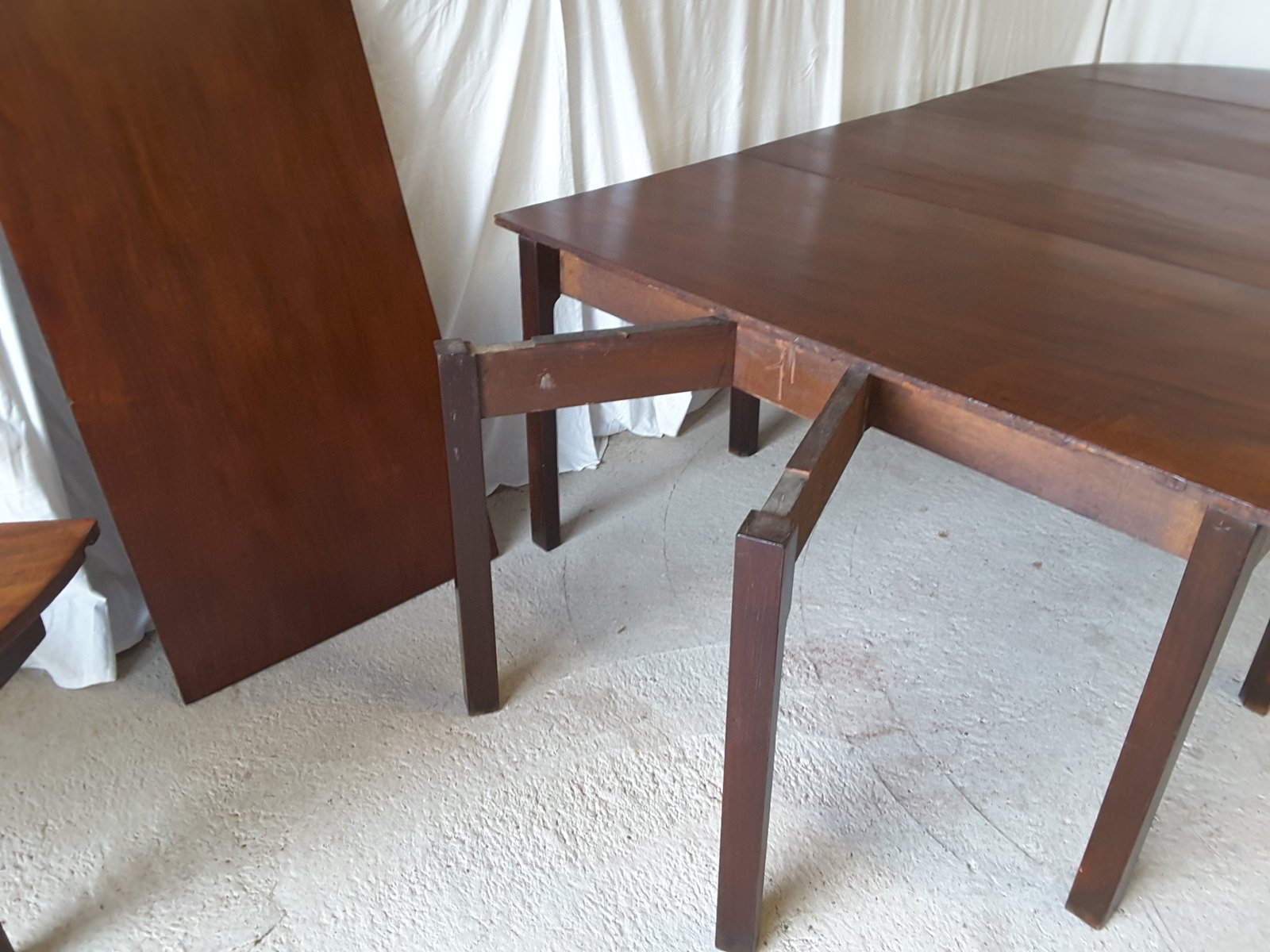 Grande table de salle à manger extensible d end antique manoir en ...