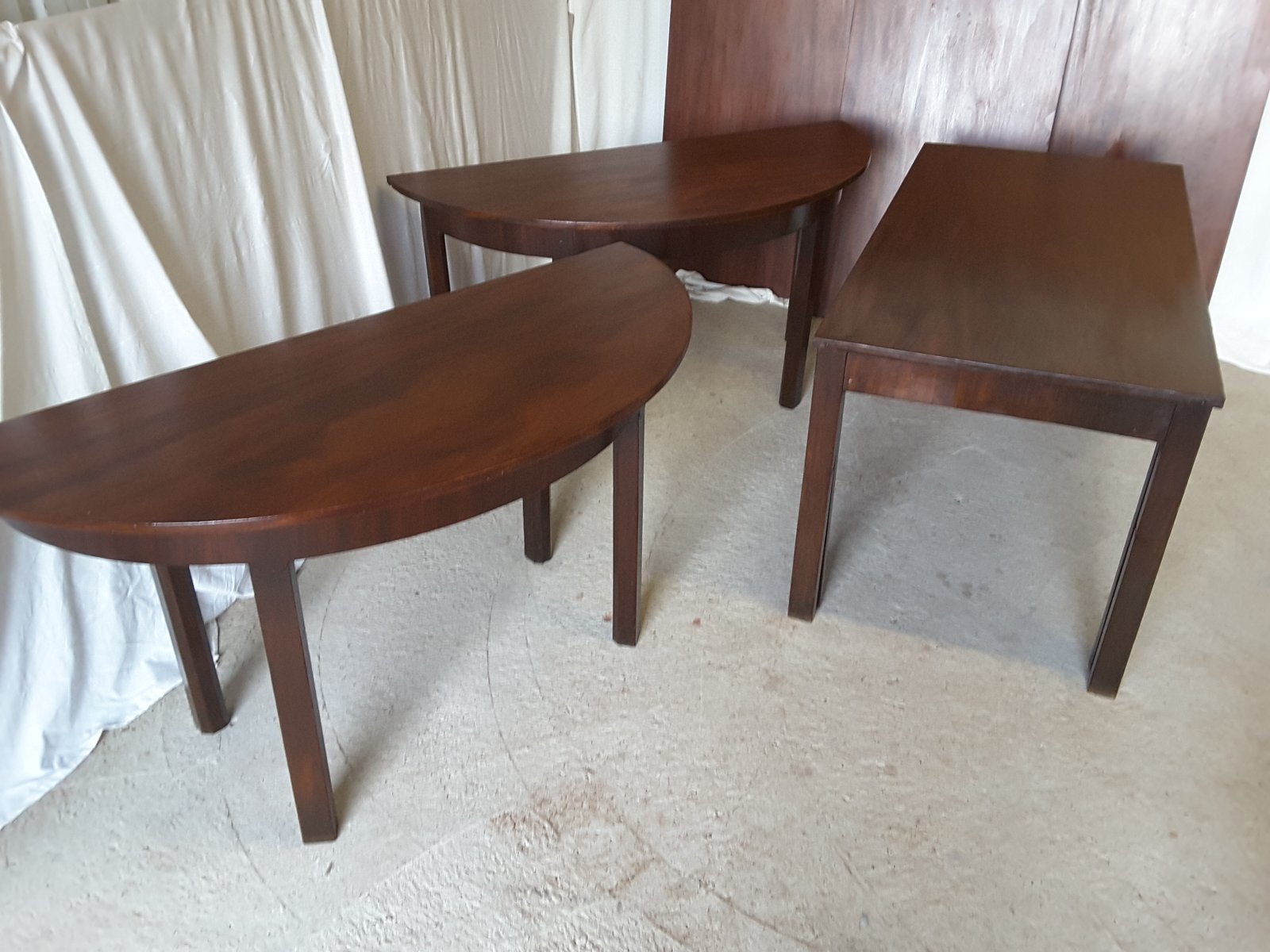 Grande table de salle à manger extensible d end antique manoir en ...