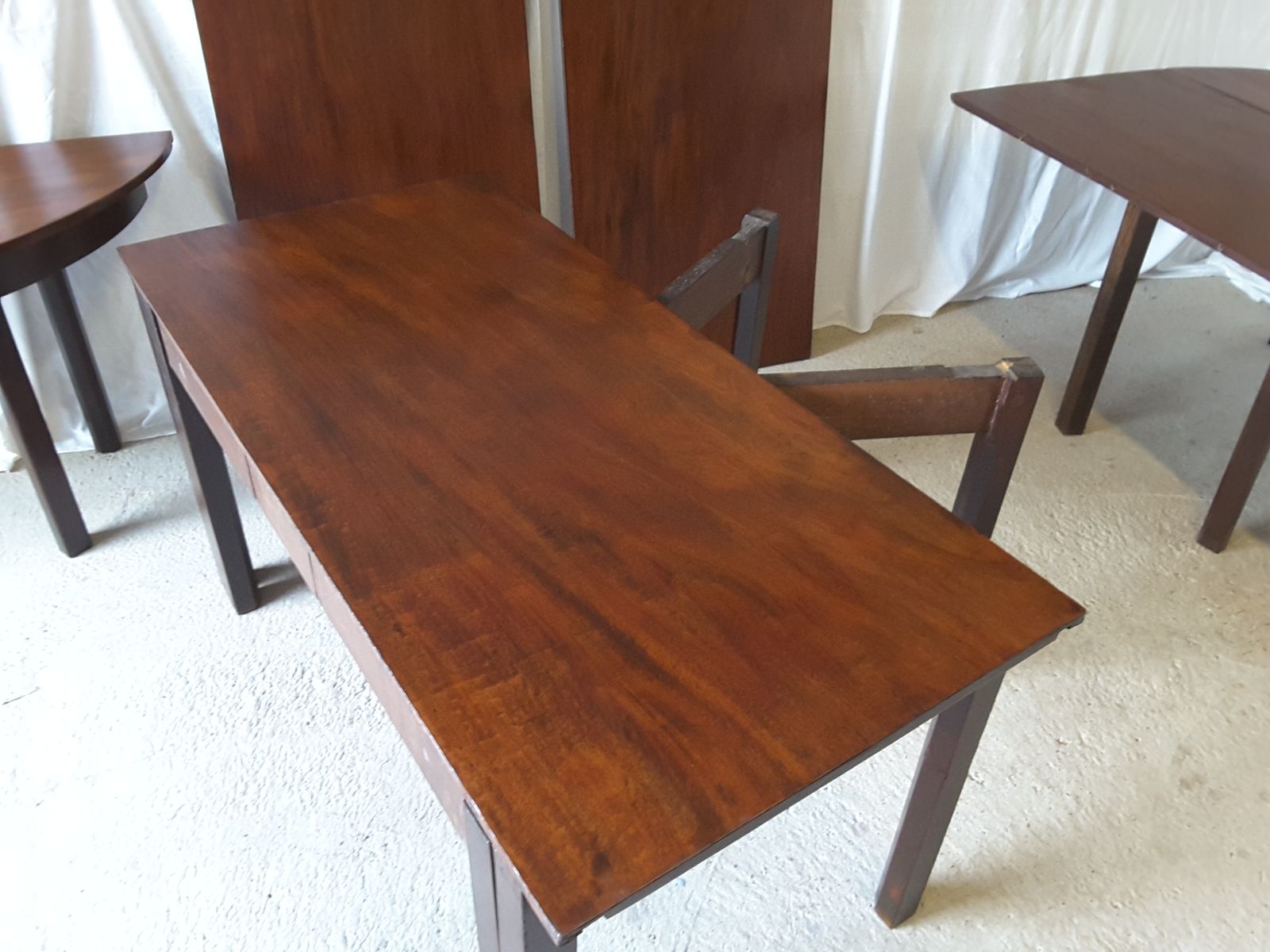 Grande table de salle à manger extensible d end antique manoir en ...