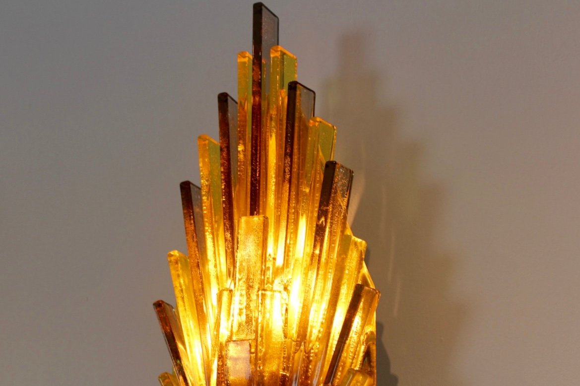 Mid century danish acrylic wall lamps by claus bolby for lyskjaer ... Betong vegg tapet
