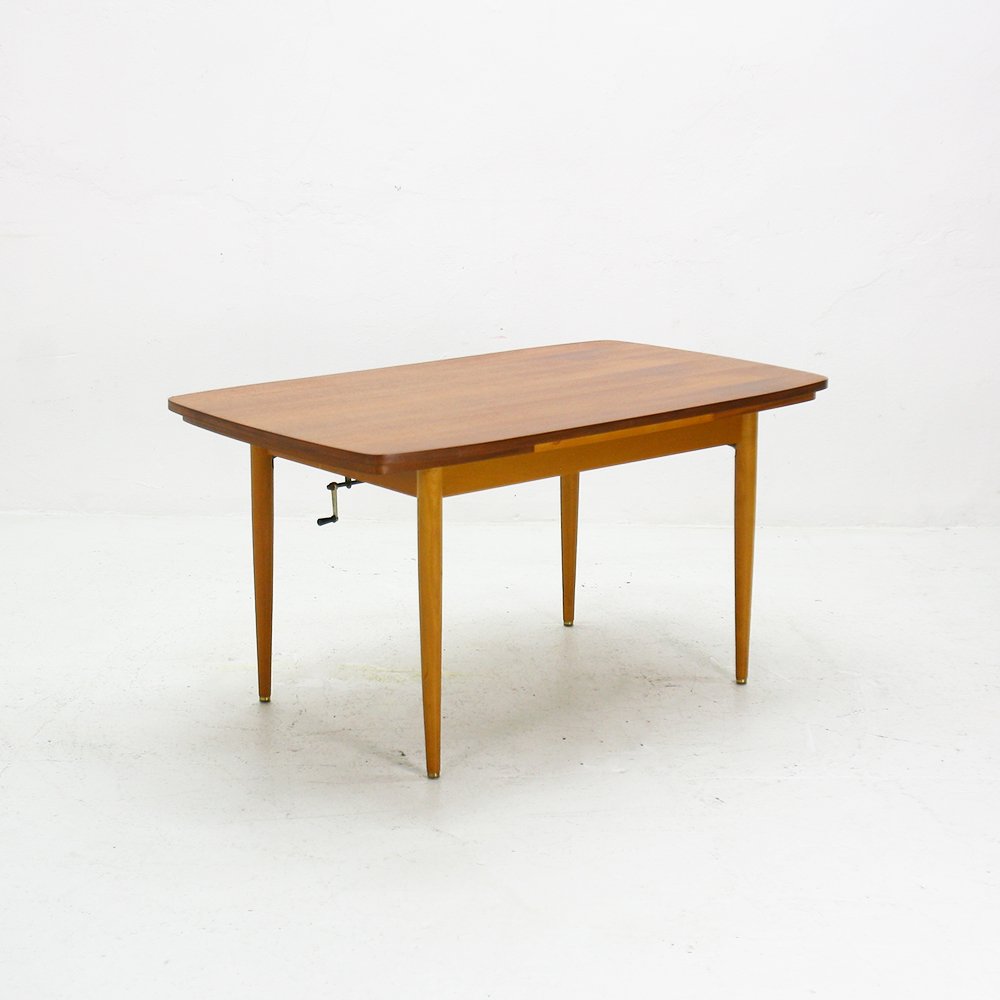 Ausziehbarer Teak Couch oder Esstisch, 1950er bei Pamono kaufen : Esstisch Cappuccinofarben Esstisch Cappuccinofarben : Ausziehbarer Teak Couch oder Esstisch, 1950er bei Pamono kaufen