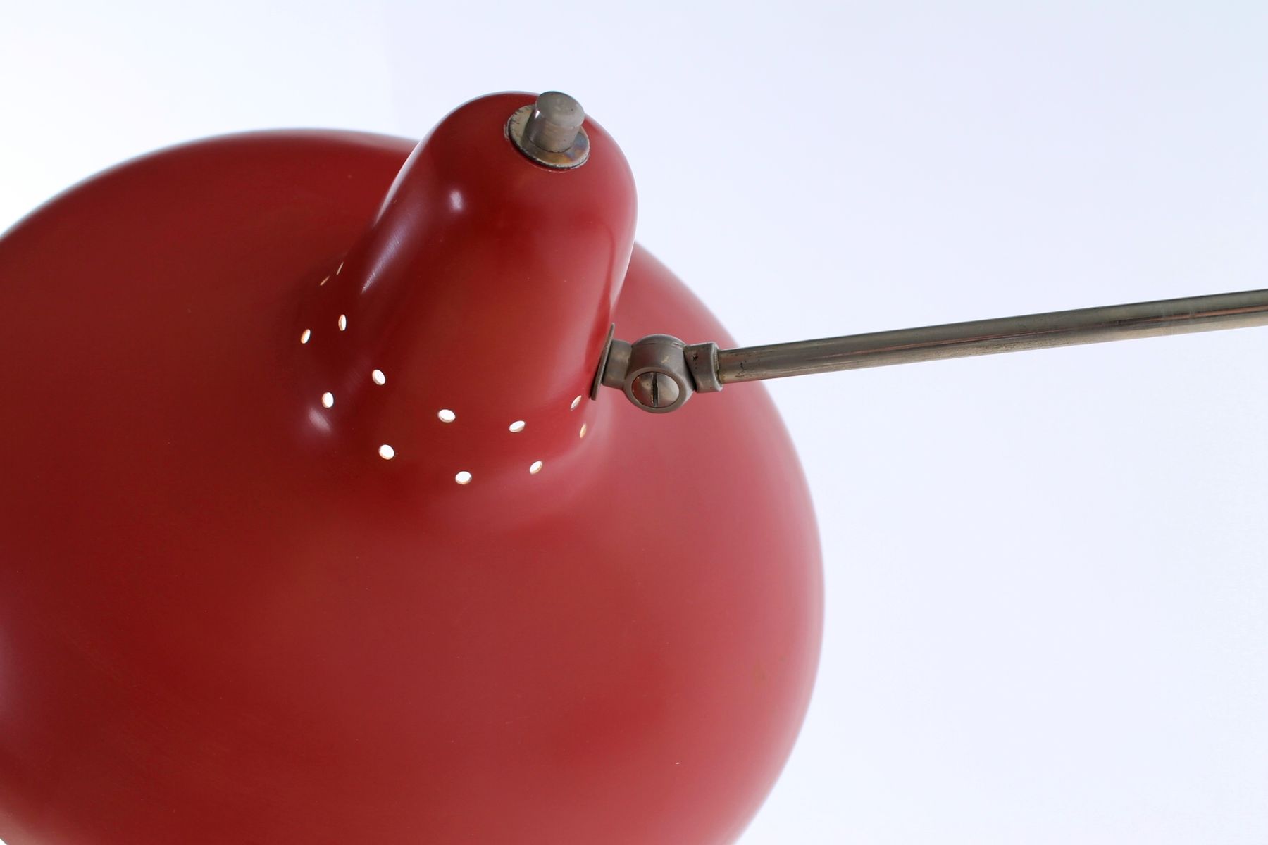 Vintage Red Metal Wall Light by H. Fillekes for Artifort for sale at Pamono