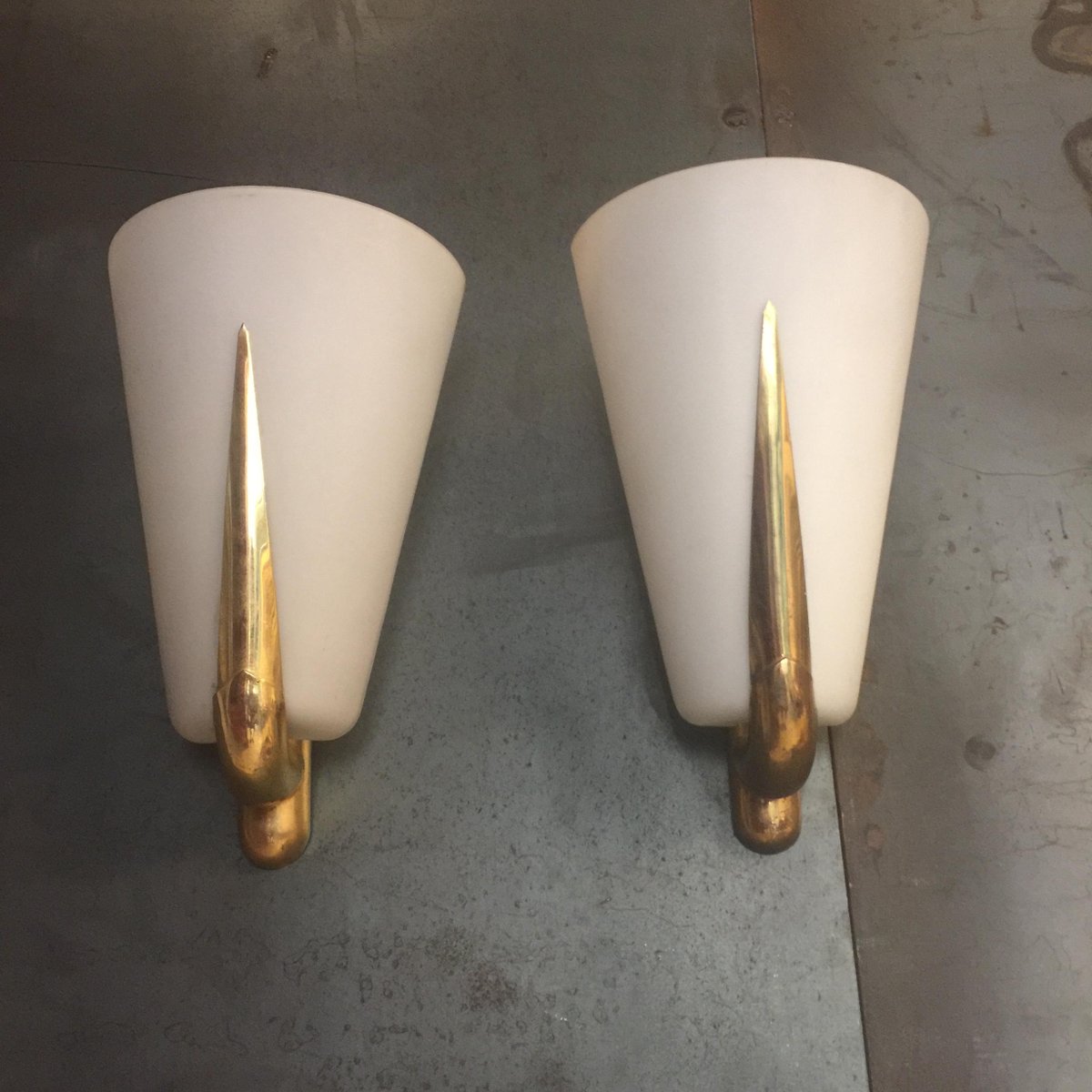 Vintage Italian Wall Sconces, Set of 2 for sale at Pamono
