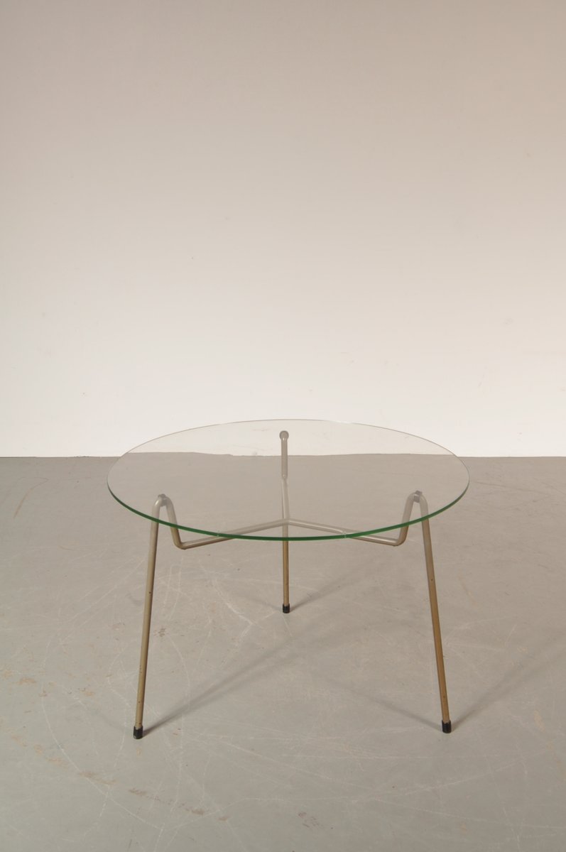 Dutch Round Grey Metal Glass Coffee Table From Gispen S For - Dutch Round Grey Metal Glass Coffee Table From Gispen S dutch round grey metal glass coffee table from gispen s for - dutch round grey metal glass coffee table from gispen s