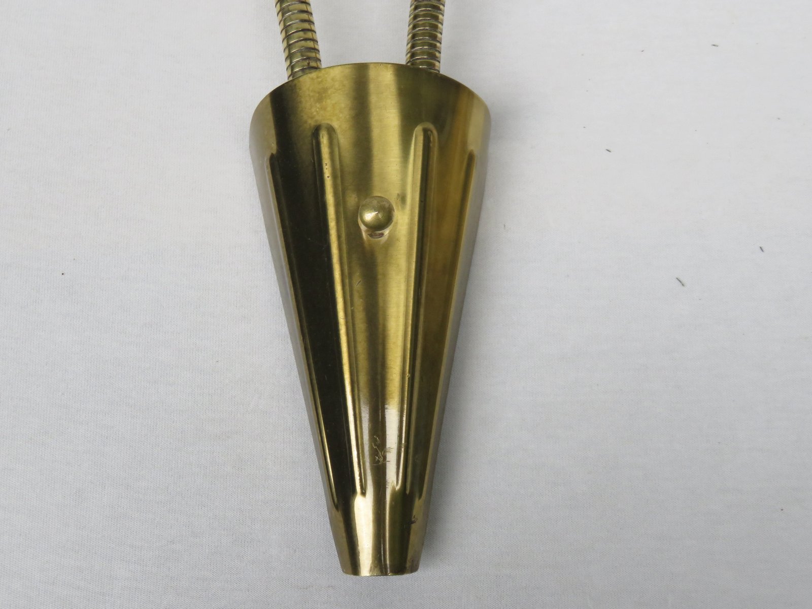 Brass Wall Lights with Flexible Arms, Set of 2 for sale at Pamono