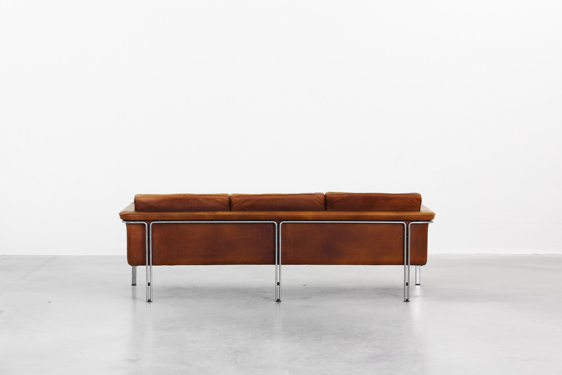 German Leather Sofa by Horst Brüning for Kill International, 1968 for