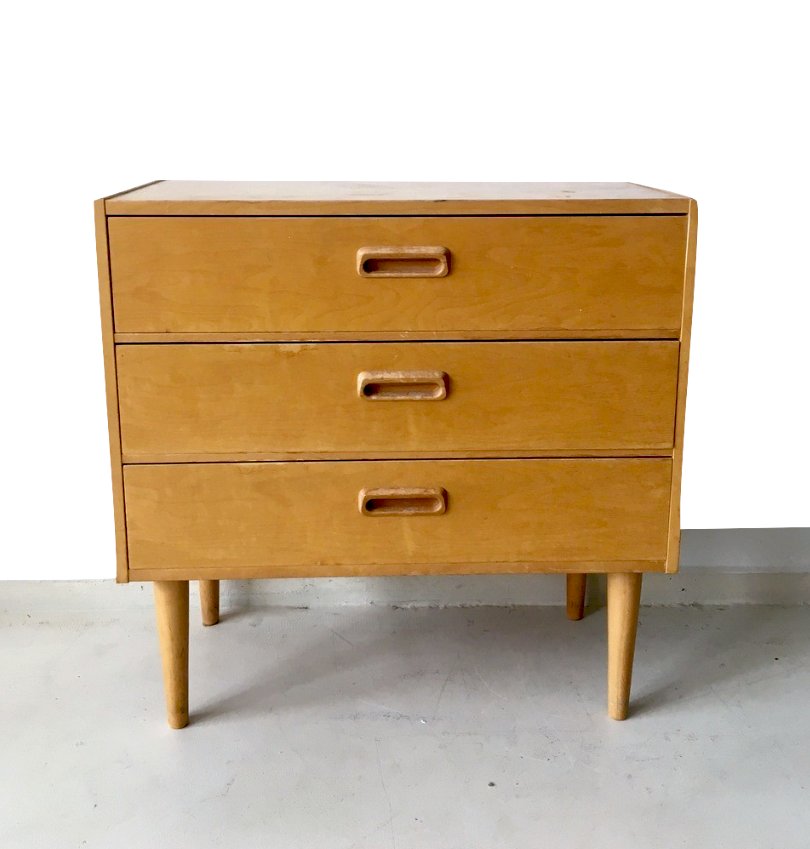 Vintage Birch Chest of Drawers, 1970s for sale at Pamono