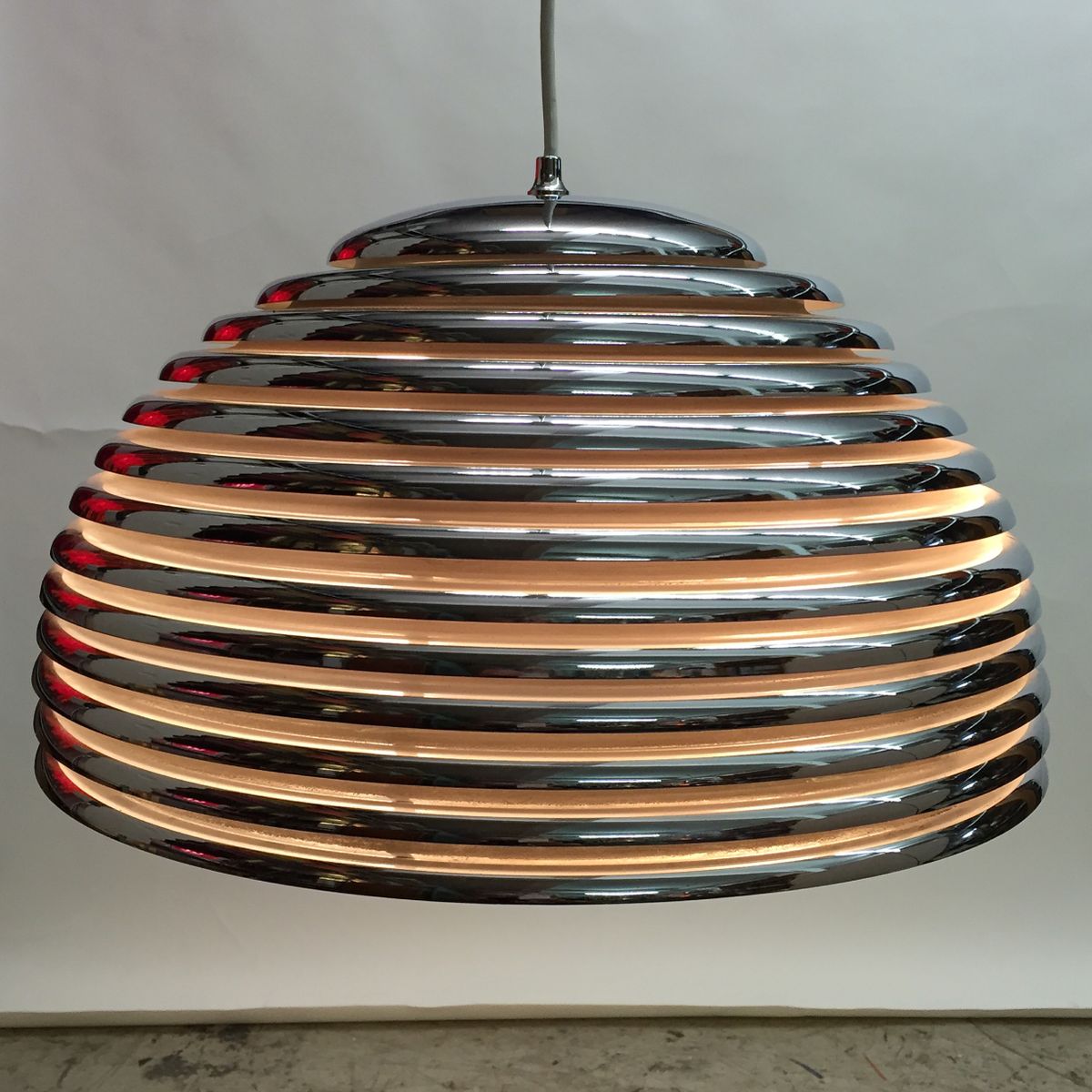 Grande lampe saturno par kazuo moto pour staff, allemagne, 1972 en ...