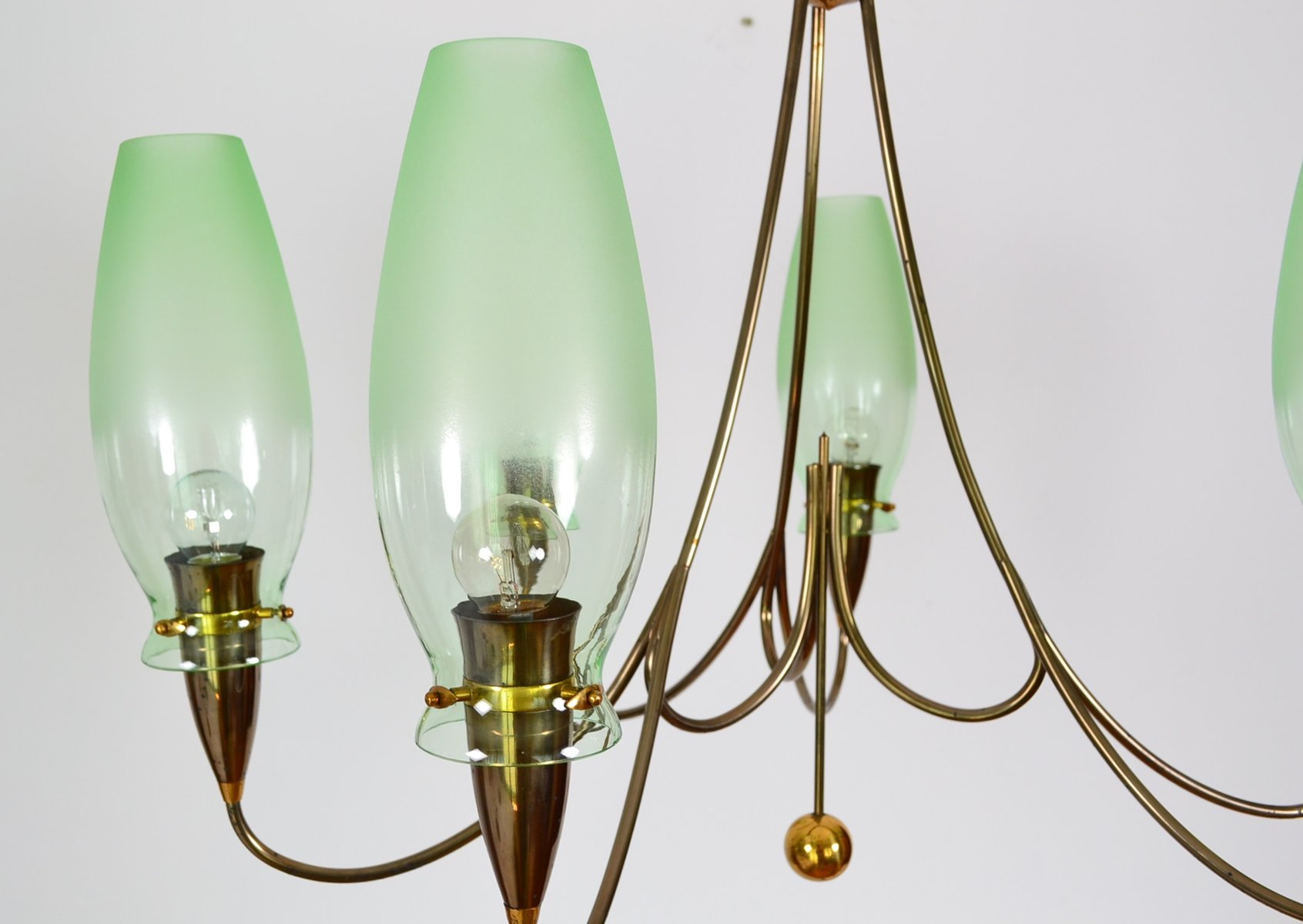 1980s brass dining room chandelier