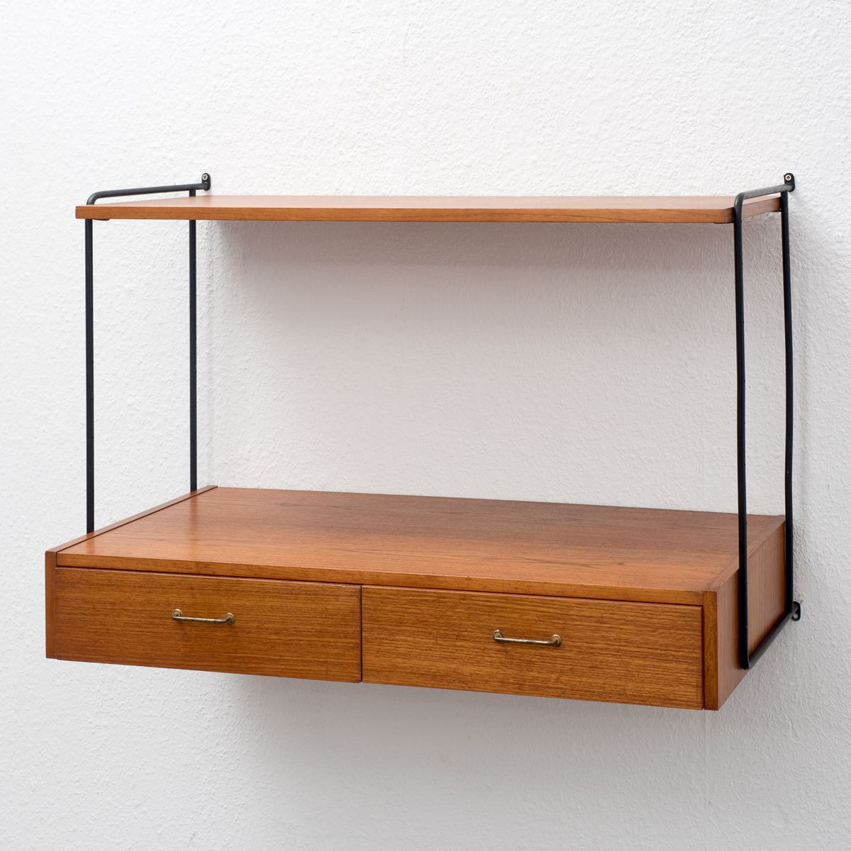 Omnia Teak Shelf Wall Unit From Hilker 1960s For Sale At Pamono