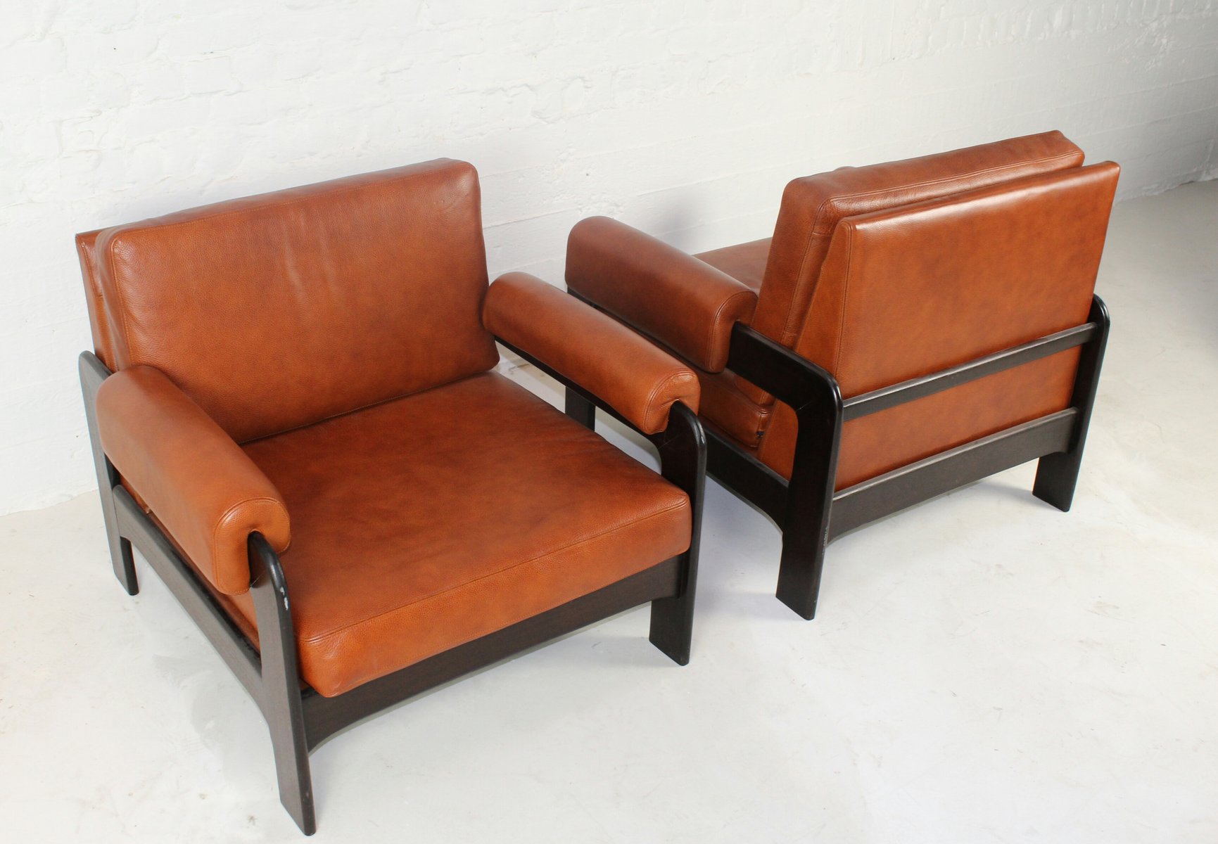 Midcentury Cognac Leather Armchairs Set Of For Sale At Pamono - Price Regular Price midcentury cognac leather armchairs set of for sale at pamono - price regular price