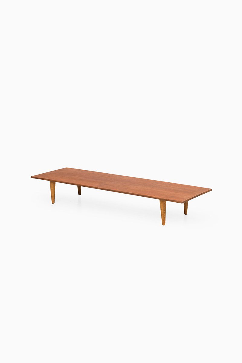 Danish Teak Coffee Table with Oak Legs for sale at Pamono