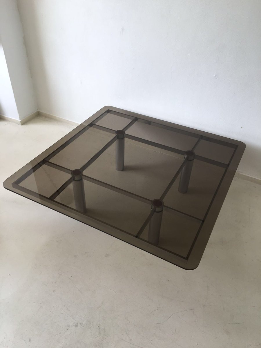Italian Square Glass Coffee Table By Tobia Scarpa For Gavina - Italian Square Glass Coffee Table By Tobia Scarpa For Gavina S italian square glass coffee table by tobia scarpa for gavina - italian square glass coffee table by tobia scarpa for gavina s