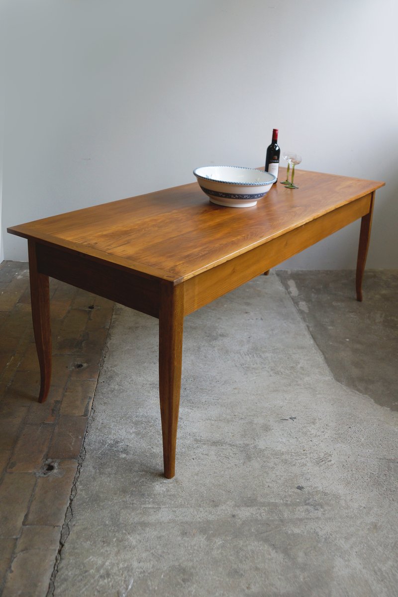 Grande table de salle à manger antique biedermeier en vente sur pamono