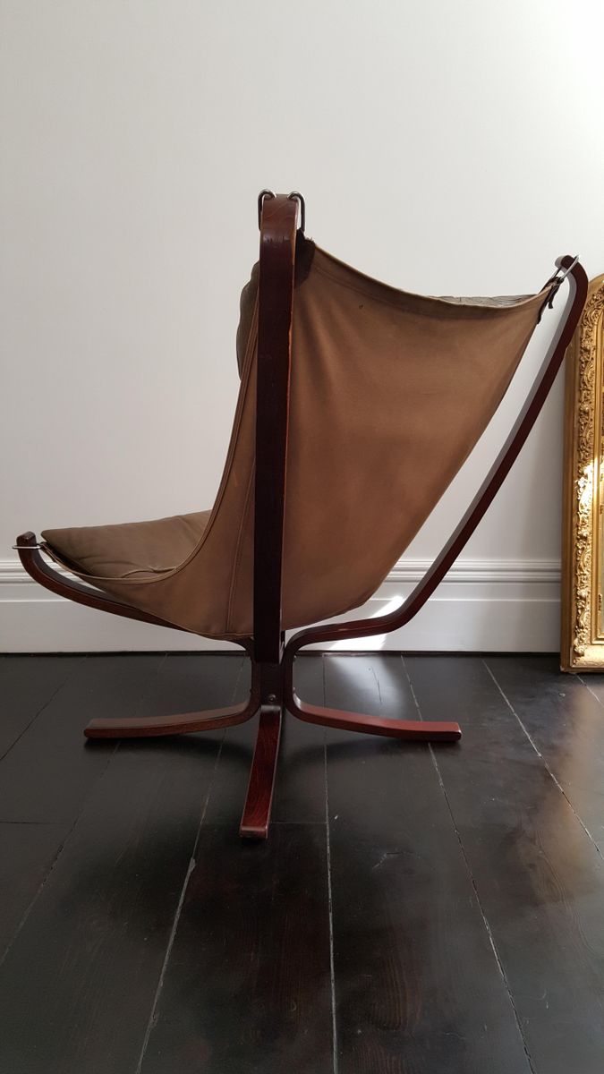 Vintage high backed x framed falcon chair by sigurd ressell for ... Kreative ideer skråvæg