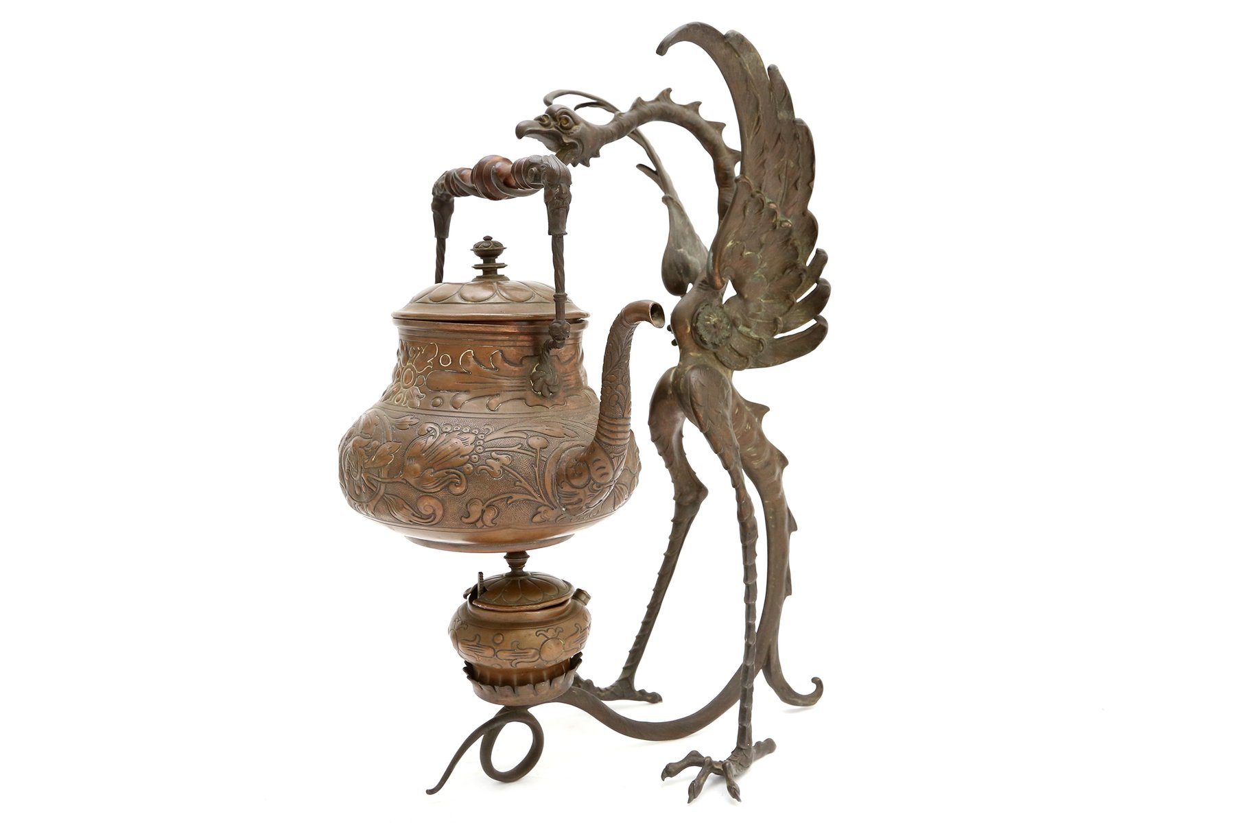 Antique Bronze Dragon Incense Burner for sale at Pamono