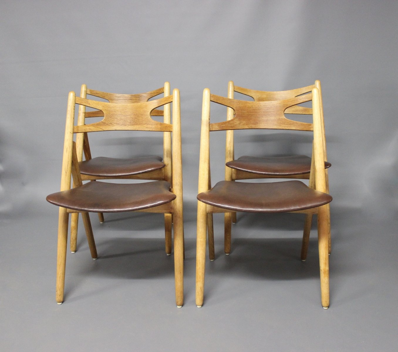 Model CH24 Sawbuck Chairs by Hans J. Wegner for Carl Hansen, 1960s 