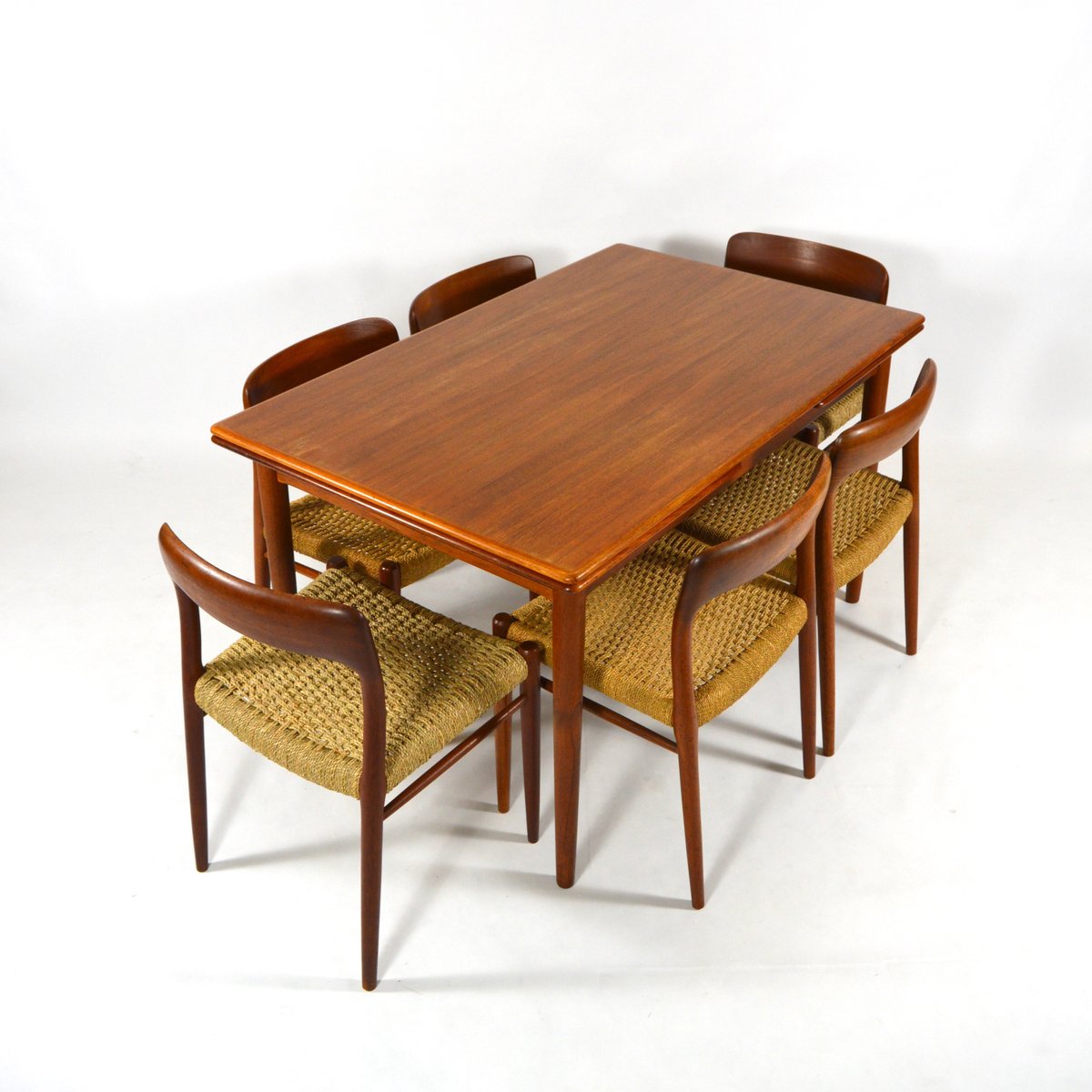 Mid-Century Danish Teak Dining Set by Niels O. Møller for ...